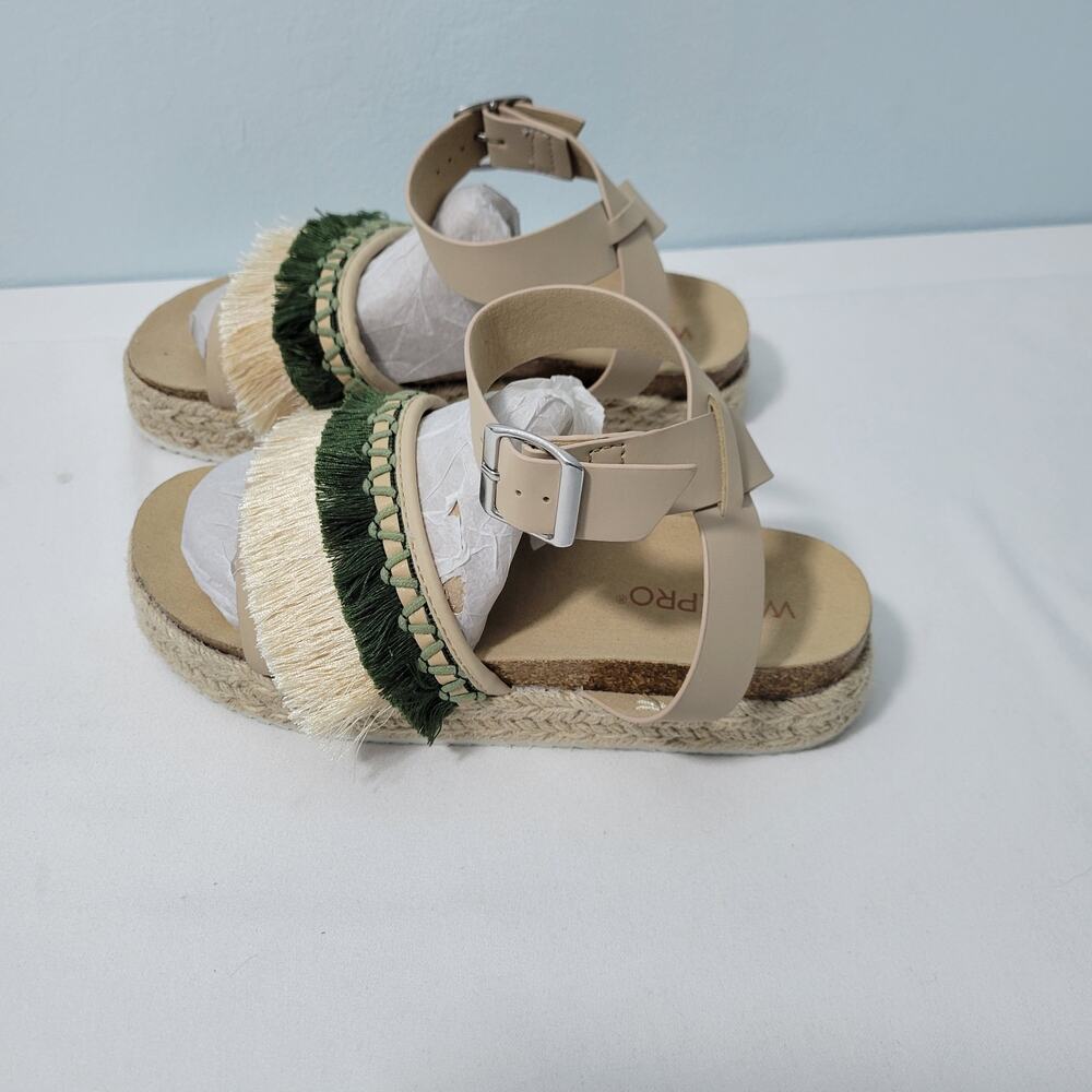 Walkpro Women's Platform Espadrilles Sandals With Open Toes Size 8.5 (39) 3422- - Picture 5 of 9